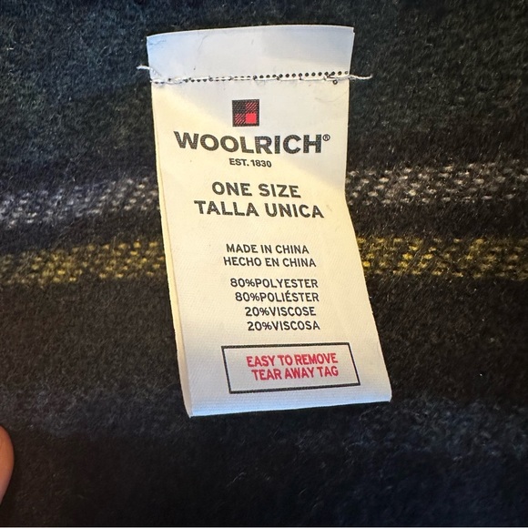 Woolrich women's Cozy Blanket Wrap shawl cape tartan plaid - one size (j10) - Picture 7 of 11